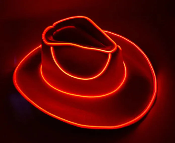 LED Glow Cowboy Party Hat