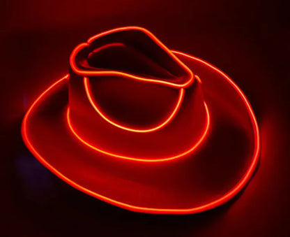 LED Glow Cowboy Party Hat