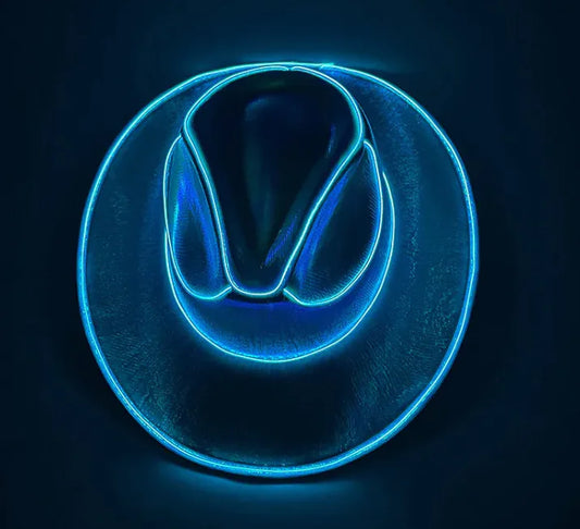 LED Glow Cowboy Party Hat