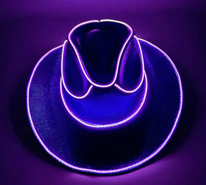 LED Glow Cowboy Party Hat