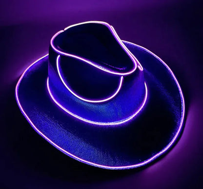 LED Glow Cowboy Party Hat
