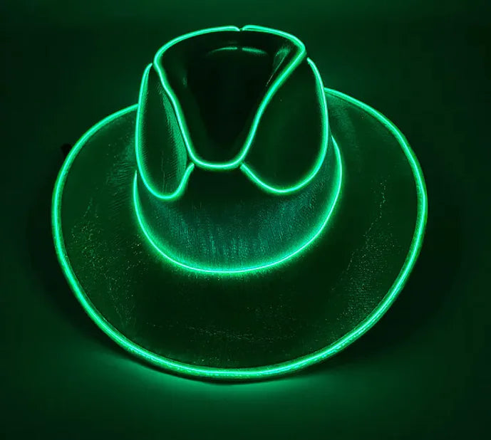 LED Glow Cowboy Party Hat