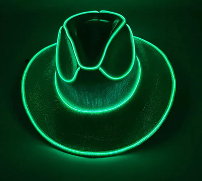 LED Glow Cowboy Party Hat