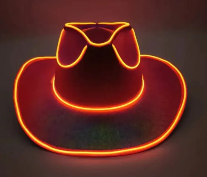 LED Glow Cowboy Party Hat