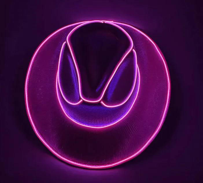 LED Glow Cowboy Party Hat