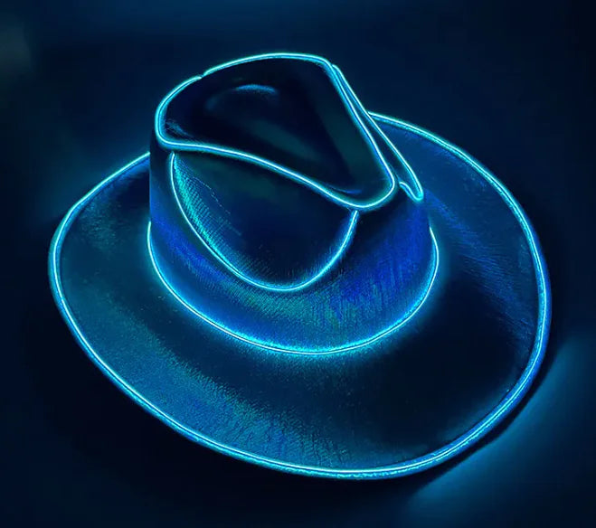 LED Glow Cowboy Party Hat